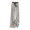 Women's Summer Ice Silk Wide-Leg Wrinkle-Resistant Long Pants - Loose Fit, Casual Draping Style