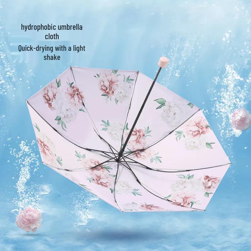 Heaven Umbrella Chinese Style Double-Layer UV Protection Folding Sun Rain Umbrella