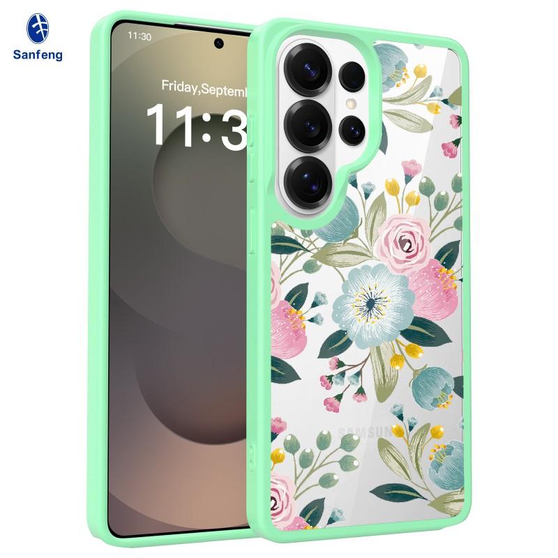 Tailor-made S26ultra Magnetic Phone Case S25 Plus Two-in-one Skin-sensitive Transparent Protective Cover
