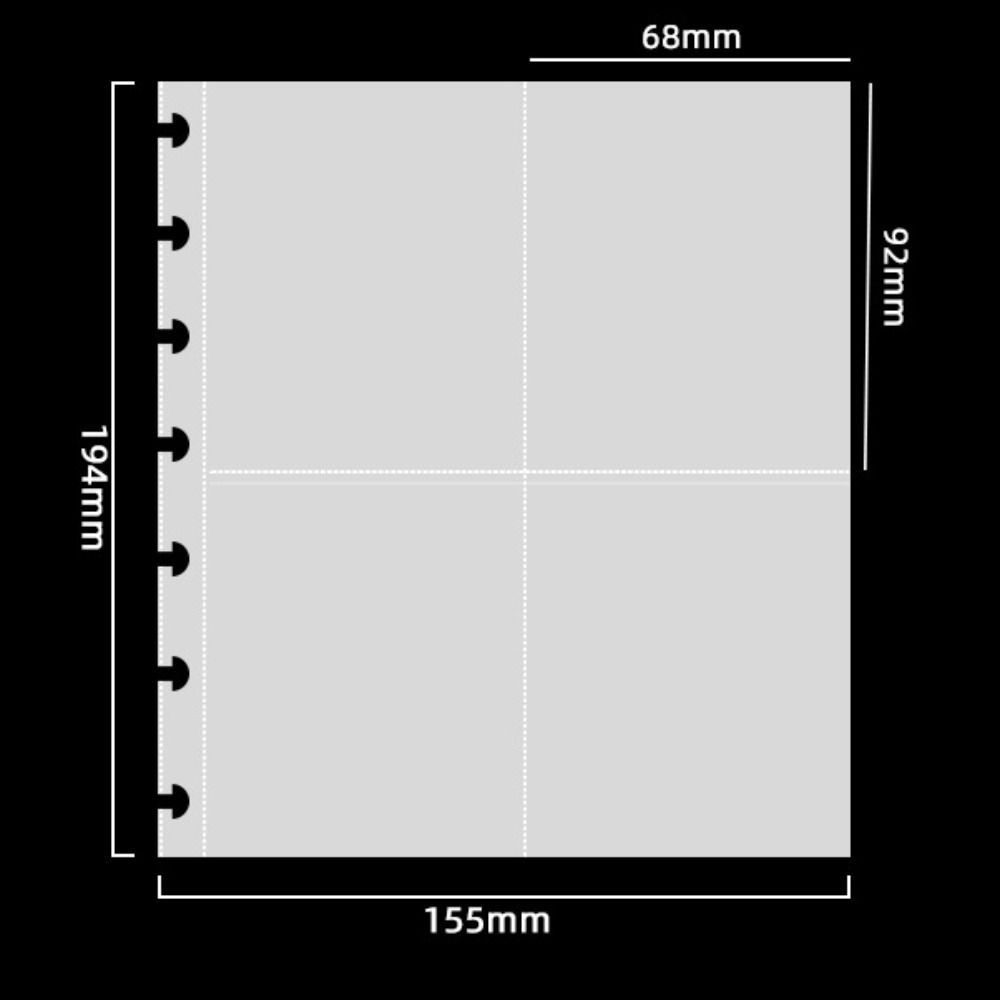 Transparent Photocard Collection Book 3 Inches Card Holder Idol Picture Protector  School