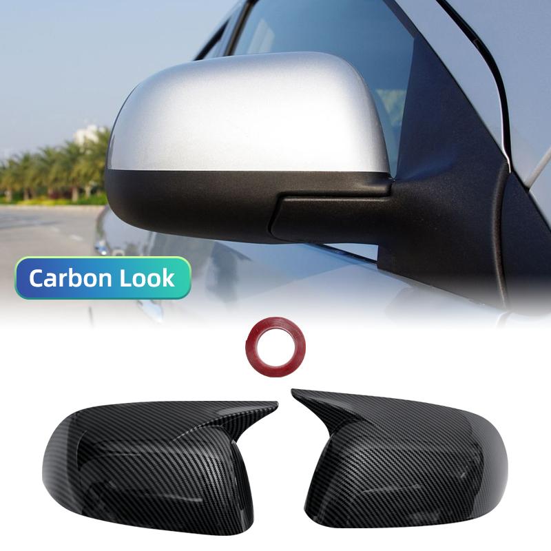 2pcs Rearview Mirror Caps Cover Glossy Black Sticking For Nissan Sunny 2010 2011 2012 2013 2014 2015 2016