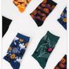 Halloween Damsockor Personlighet Harajuku Varma Sockor Enkla Långa Sockor Mode Vår Höst för Kvinnor Män Mellanlånga Sockor