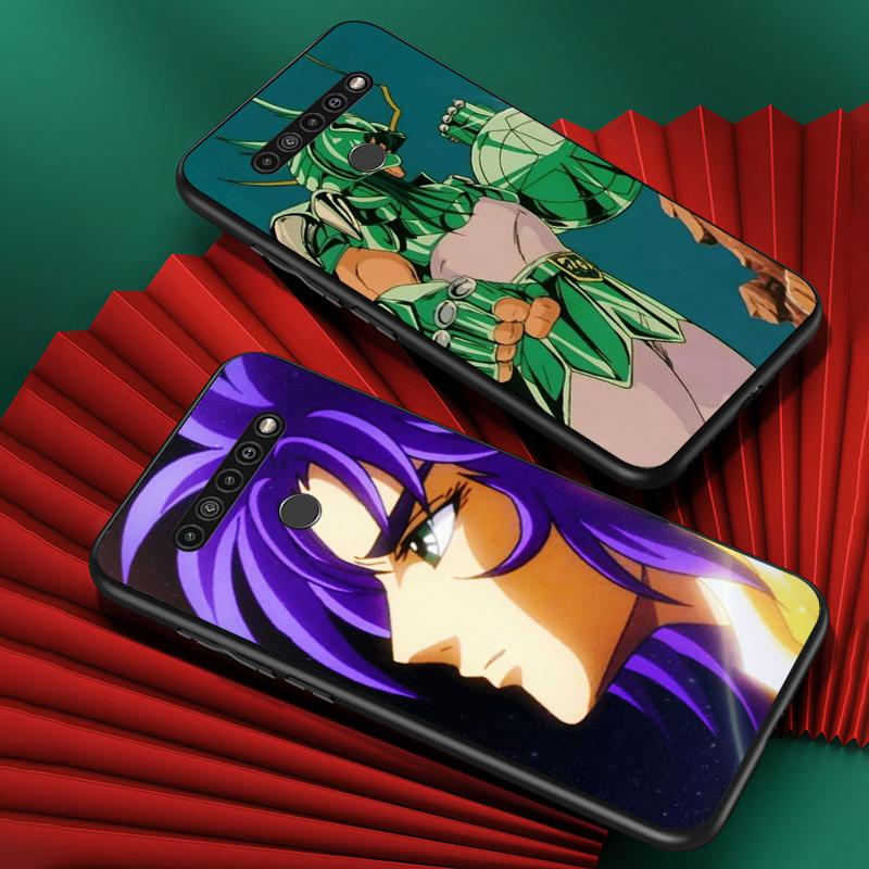 Saint Seiya Shiryu Anime tok LG G8 G8S G8X V30 V35 V40 V50 V60 ThinQ Q60 K40 K50 K51 K61 K71 K92 K62 készülékekhez, puha fekete telefontok