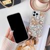 For Apple 17/ for IPhone15/14/XR Japanese and Korean Mobile Phone Case Luxury Rhinestone Pearl Flower Crown 13Pro