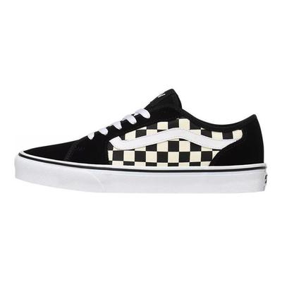 Scarpe da Skate Basse Filmore Decon a Scacchiera Sneakers Unisex Nero Bianco VN0A3WKZ5GX