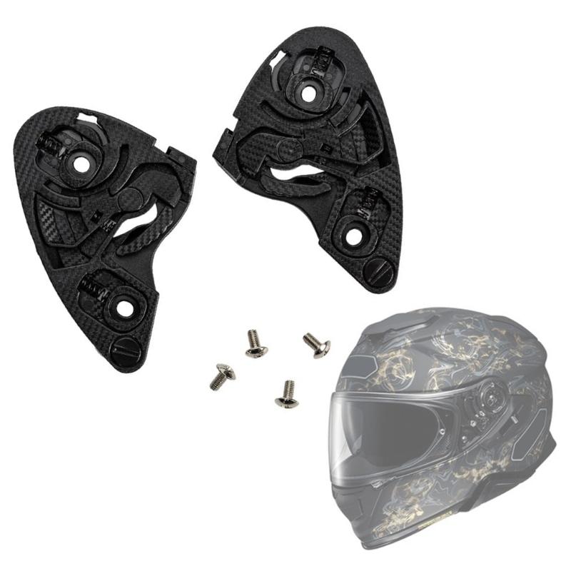 1 Pair Helmets Visors Base Plate & Screw Motorcycle Helmets Face Windshield Visors Base for CWR-1 Easy Installation