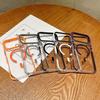 Two-Color Magnetic Acrylic Phone Case for iPhone 17 Pro Max with Large Hole Design