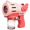 Funny Bubble Blower Machine Electric Automatic Bubble Maker with Colorful Light Kids Outdoor Toys