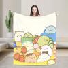 Sumikko Gurashis Flannel Blanket Winter  Super Soft Throw Blanket for Kids Adult Home Decor Novelty Bedspread Sofa Bed Cover