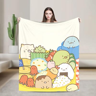Couverture en Flanelle Sumikko Gurashi Hiver Super Douce Jeté pour Enfants Adultes Décoration de Maison Couvre-lit Original Housse de Canapé-Lit
