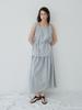 Reply Smock Banding Gather Skirt_Light Blue