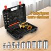 Cordless Lithium Electric Drill Electric Screwdriver Portable Multifunctional Hand Electric Drill Power Tool Set with 2 Battery