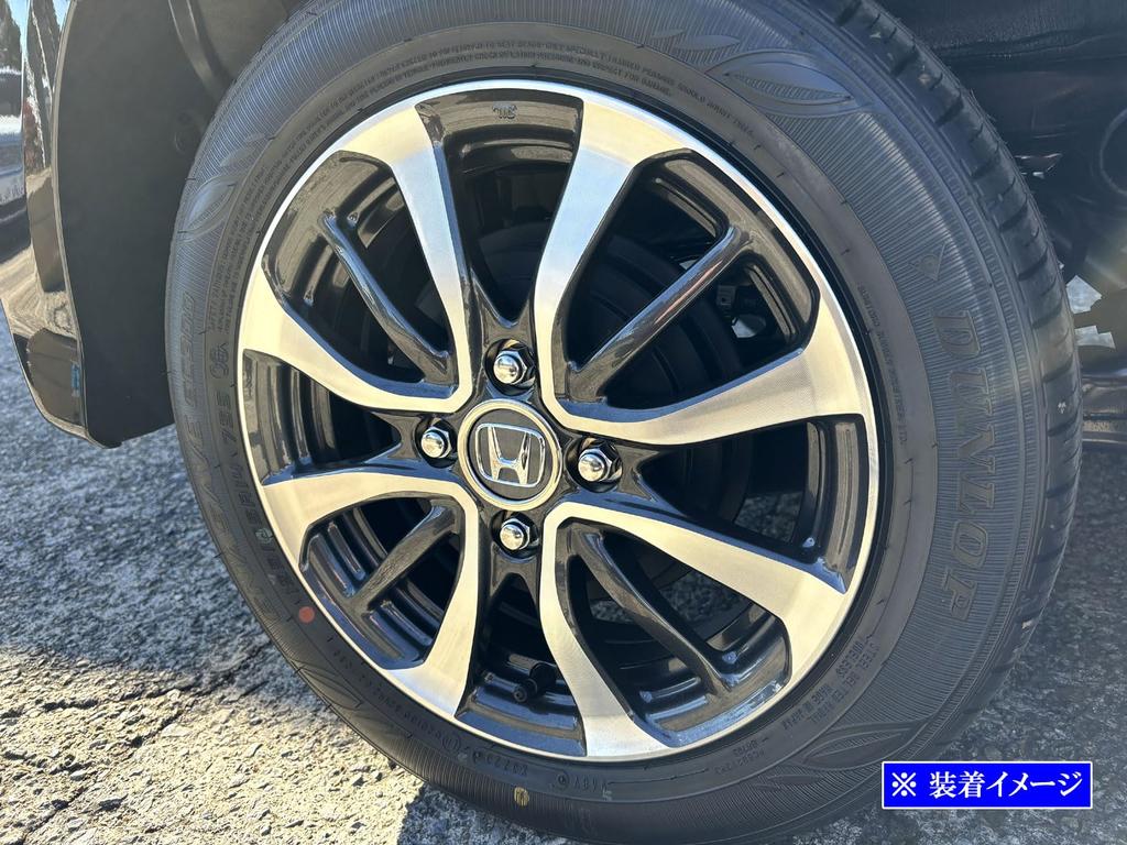 BRIGHTZ N-BOX Custom JF5/JF6 Ultra-Mirror Finish Stainless Steel Center Wheel Cap Rings (4-Piece Set) [SID-ETC-SMA-053] JF 5/JF 6 NBOX