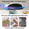 Electric Can Opener Stainless Steel Blade One-Touch Automatic Can Opener Ergonomic Handle Safety Button Hands Free Kitchen Gadget