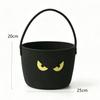 Halloween Baumwollseil Kürbis Korb mit Griffen zur Aufbewahrung von Süßigkeiten und Geschenken
