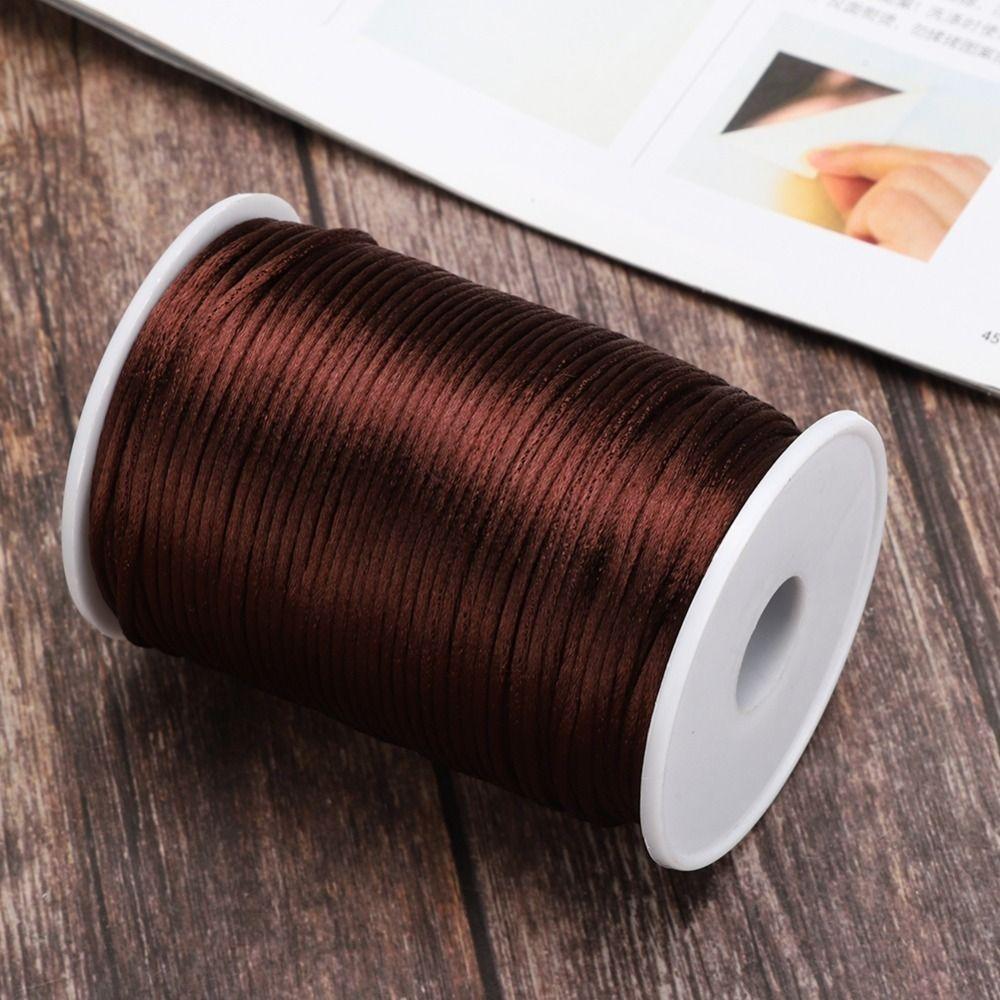 1pcs 100 Yards Length Nylon Satin Cord 2.5mm Diameter Beading String Sewing Project