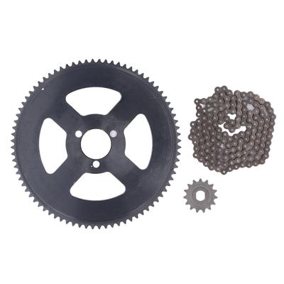 25H Chain Sprocket Set Steel 10mm 15T Front Sprocket 29mm 80T Rear Sprocket 146 Link Drive Chain for