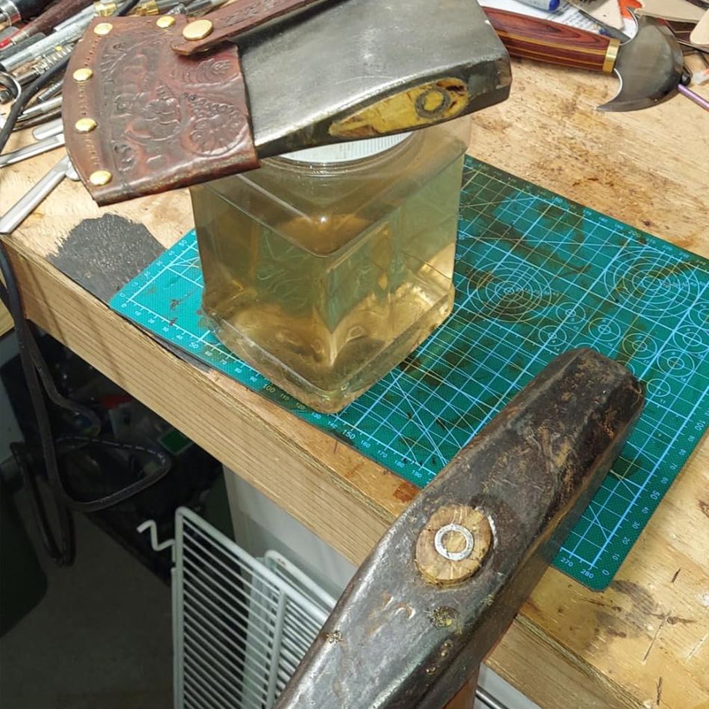 Set de pane de despicare cu mâner de ciocan din oțel, 10 bucăți, pentru ciocanul cu gheare, pentru întreținerea tâmplăriei din oțel