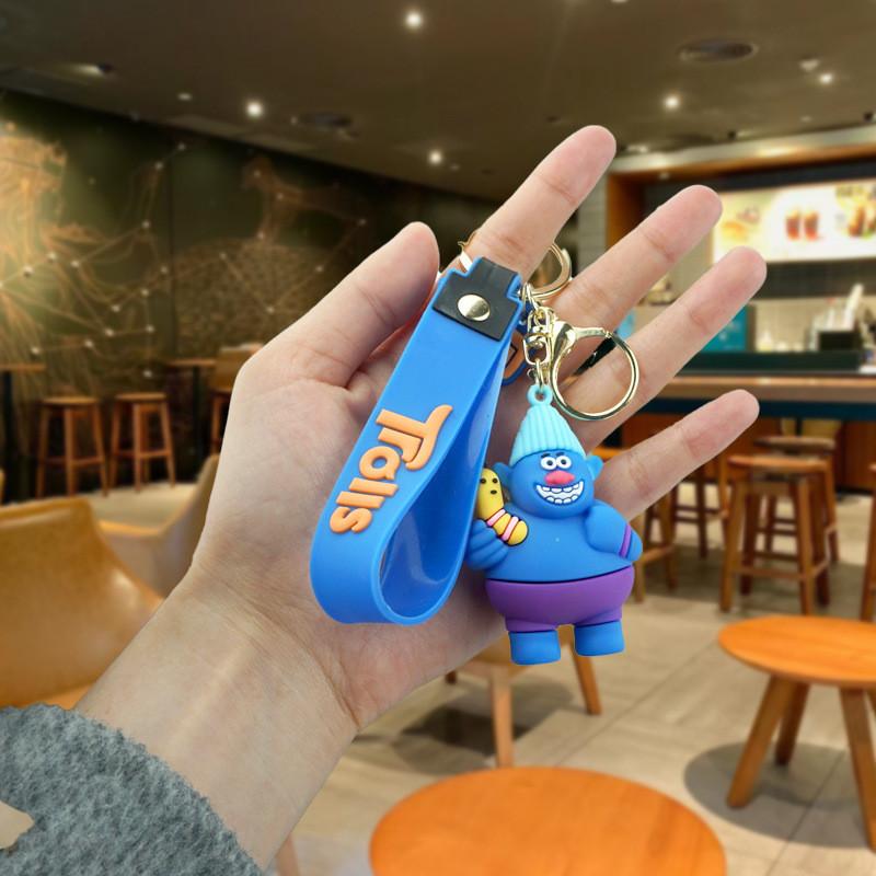 Очаровательный брелок-подвеска для рюкзака в виде куклы-тролля, милый, необычный, мультяшный резиновый аксессуар Dada