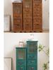 American Solid Wood Narrow Five-Drawer Sideboard and Bedside Cabinet
