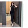 Evening dress women's new high-end modified cheongsam dress hip-wrapped split sexy tight dress summer
