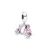 Charms Perline in Argento 925 Bicicletta Treno Vagone Casco per Creazione Gioielli Ciondolo Fai da Te Bracciale Collana Regalo