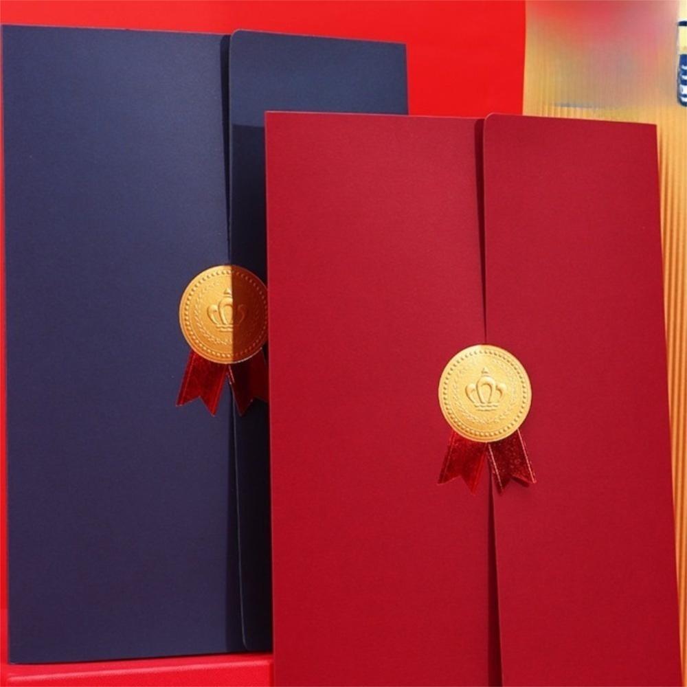 Porta Certificato di Premiazione Busta di Carta A4 Guscio d'Onore Copertina Diploma di Laurea