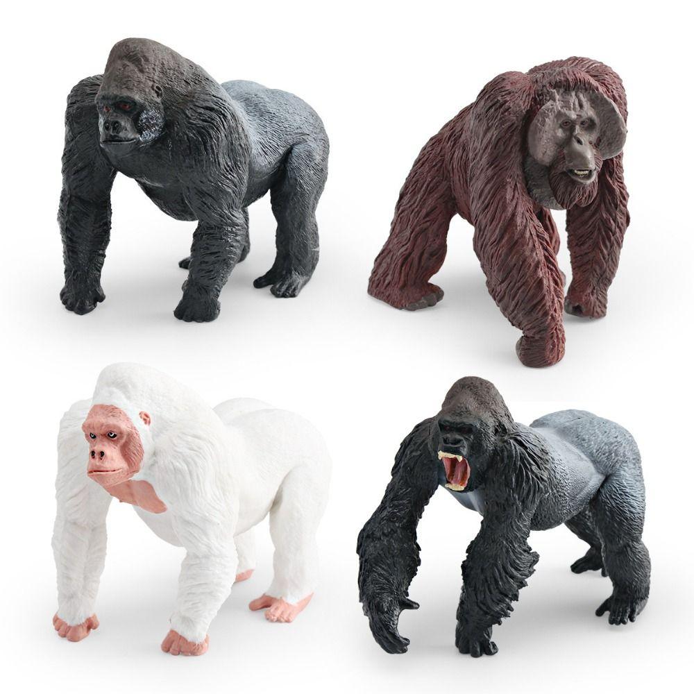 Handmad Simulated Solid Animal Model PVC Chimpanzee Action Figure  Desktop Decorative
