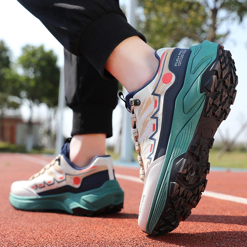 Spring Sports Shoes Outdoor Ultralight Running Shoes Breathable Lace-up Trend Men's  Lightweight and Versatile Rebound Shoes