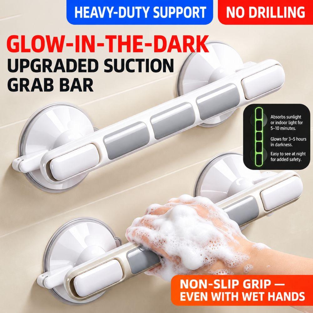 No Drill Installation Shower Grab Rail Luminous Non Slip Grip Anti Fall Support Bar  Shower Room