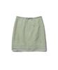 TTUDEMENT Gingham Check Midi Skirt_Olive