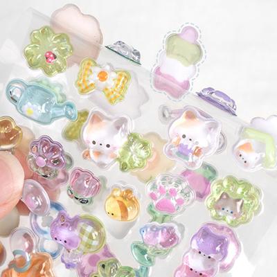 3D Aufkleber Cartoon Winzige Tiere Aufkleber Mini Dicke Puffy Dekorative Aufkleber für DIY Handyhüllen Planer Notizbücher Scrapbooks Dekoration