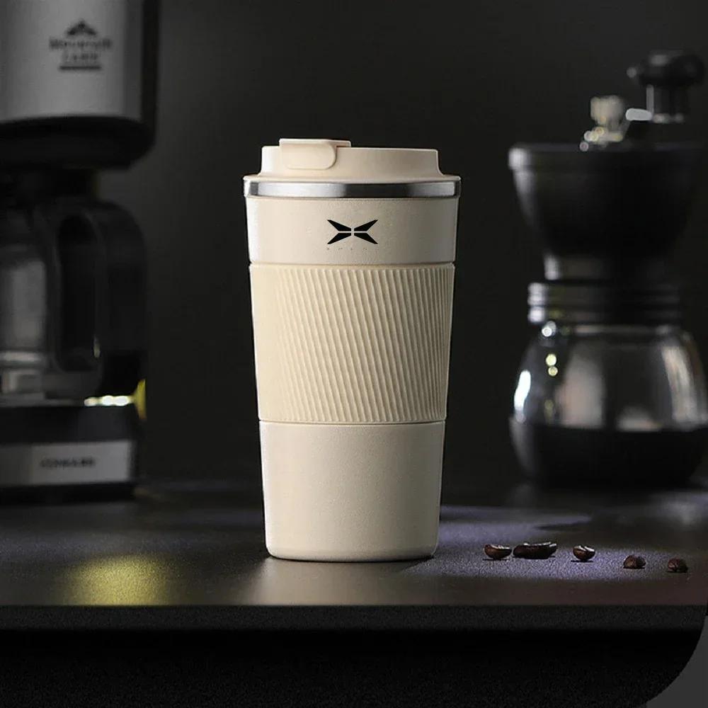 

510ml 304 Stainless Steel Coffee Cup Thermal Mug For Xpeng Xiaopeng P7 G9 Car supplies Car accessories