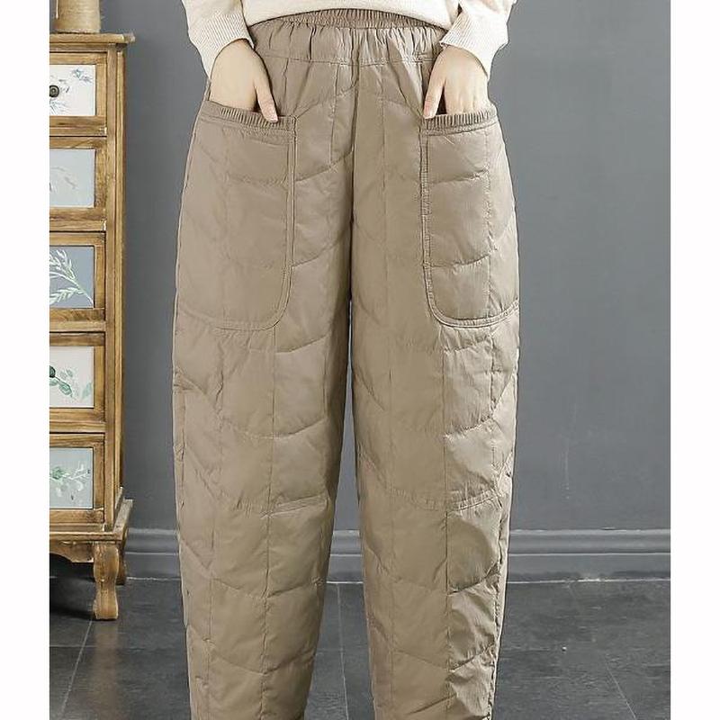 Peso Pantaloni Caldi Piumino Inverno Capispalla Pantaloni da Lavoro Antivento Pantaloni Harem Donna