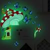 Luminous Fairy Mermaid Wall Stickers Kids Bedroom Home Decor Glow In The Dark Fairy Butterfly Decal Stickers Switch Wallpaper