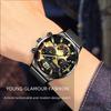 DEYROS Trend Personality Men's Calendar Watch Fashion Business Mesh Belt Luminous Quartz Watch Men's Watch