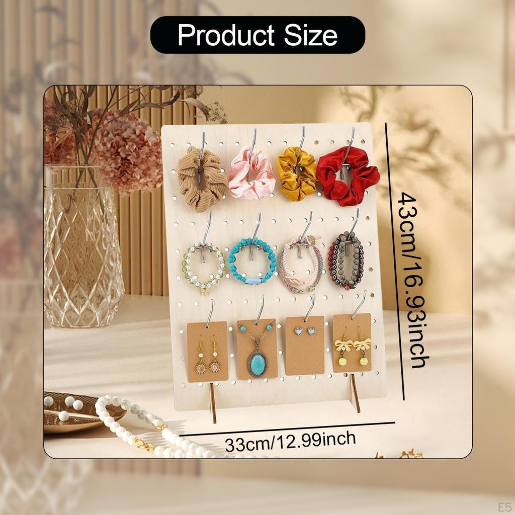 Earring Holder Tree Hanger,Wood,Earrings Display Stand,Jewelry Storage Rack for
