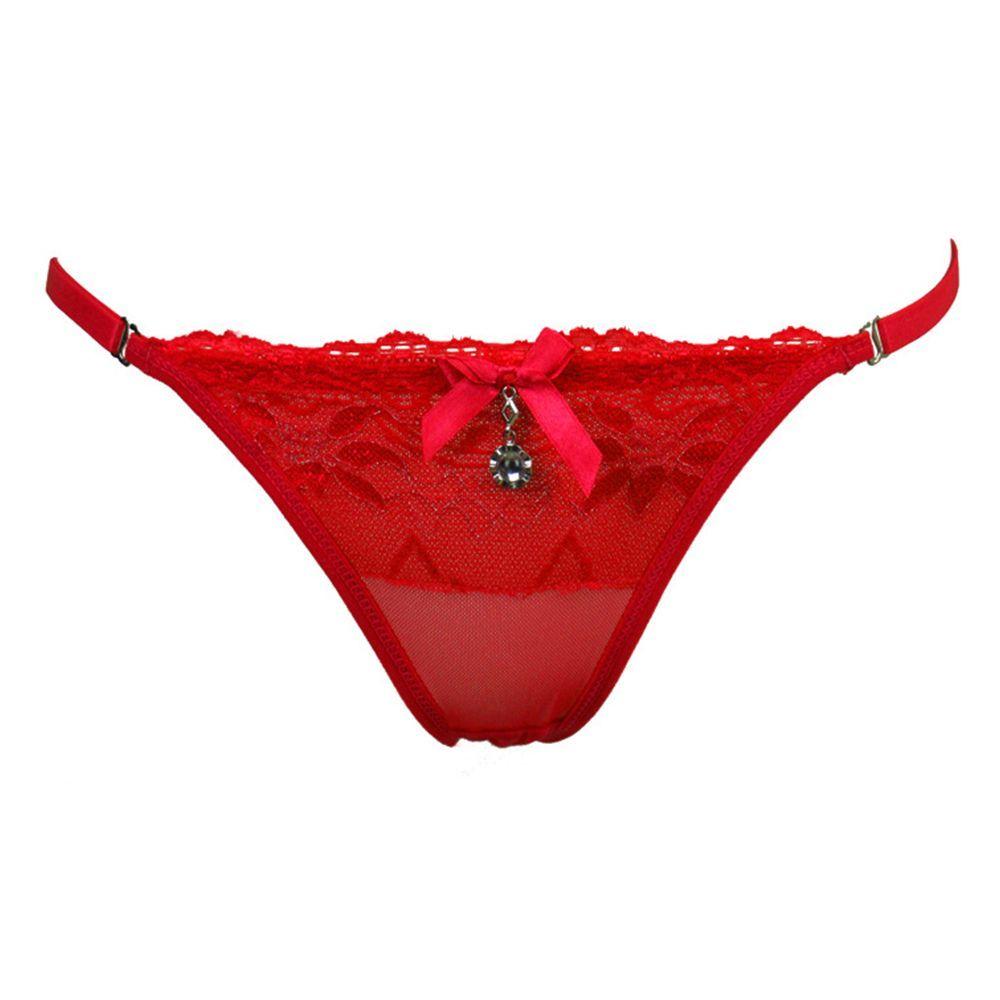 New 6 Colors V-string Panties Lace Thongs Women Underwear Knickers Lingerie