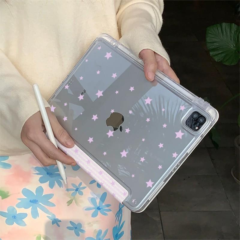 IPad Mini 7/6 Case With Pencil Holder Slim Protective Cover Pro 13 Inch Korean Style