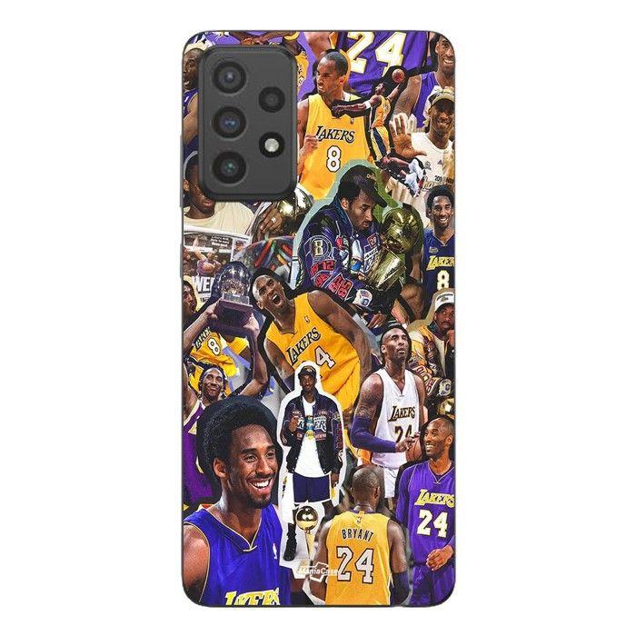 Coque de téléphone - MANIACASE - Samsung Galaxy A72 - Silicone - Noir - Kobe Bryant