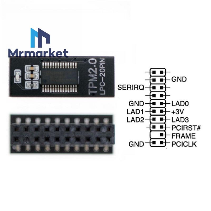 TPM Security Module TPM Remote Card Encryption Security Module Supports 12 14 18 20 Pins Compatible With Win11