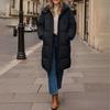 Women's Fashion Padded Jacket Loose Long Over The Knee Thickened Padded Jacket