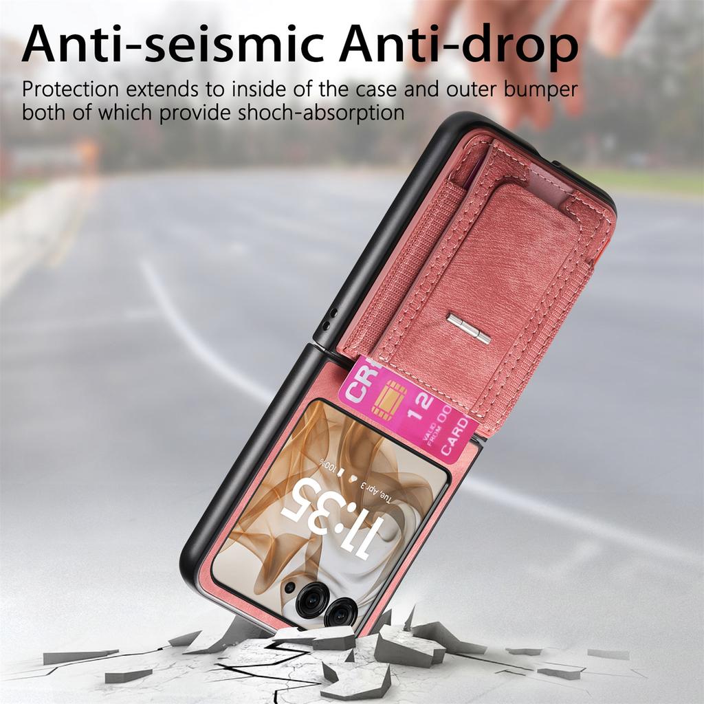 Xiaomi Redmi Note 14 Pro 4G Kılıfı RFID Engelleme Renk Birleştirme PU Deri Cüzdan Telefon Kılıfı