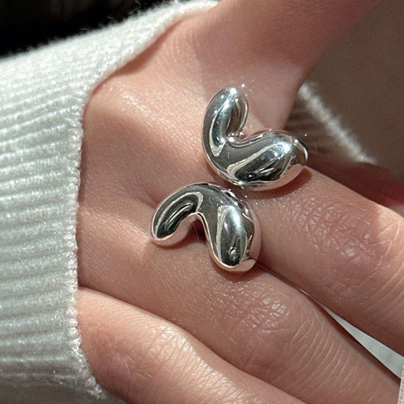 

925 Sterling Silver Rings for Women Couple Minimalist Handmade Simple Butterfly Ring Fine Jewelry Gift Prevent Allergy resizable