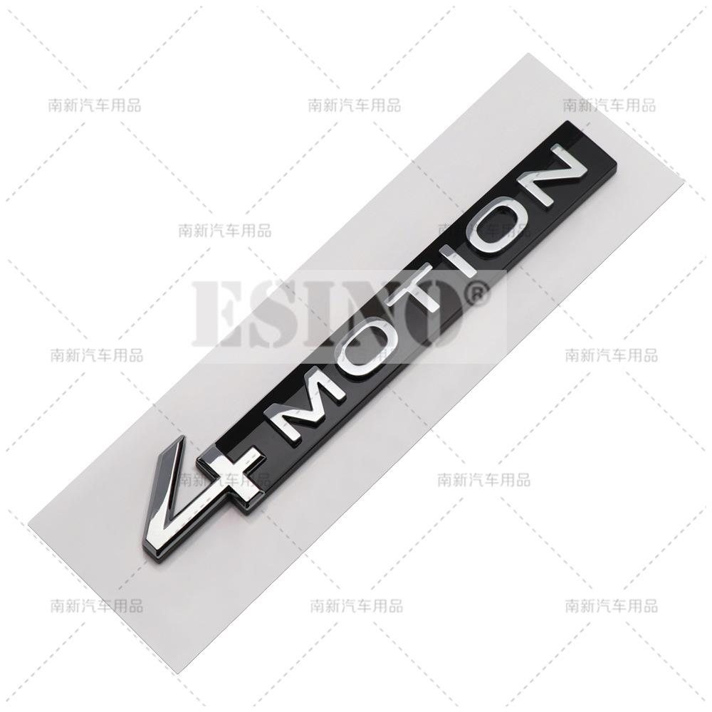 AABIP1 Styling auta 4Motion 3D Zadní kufr Blatník ABS Chrom Zinková slitina Znak Odznak Samolepka pro Volkswagen Tiguan Touareg Tayron