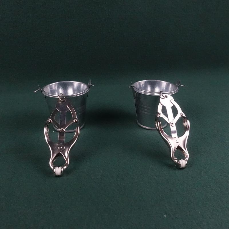 Heavy-Duty Butterfly Nipple and Clitoral Clamp Set for Intense Sensation