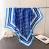 Retro Gorgeous Imitation Silk High-End Printing Large Square Scarf Silk Scarf Shawl Headscarf Neck Protection Scarf Decorative Women'S Scarf