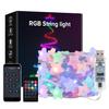 BTF-LIGHTING 5M 33 LED Fairy Lights, Milky White Star Shape, Rainbow Colors, WS2812BIC, USB Powered, DC 5V