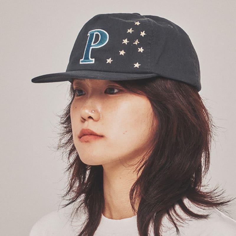 

MY NAME IS PETER 5-PANEL P STAR cap - CHARCOAL OS