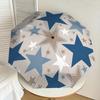 1PC Stars Circle Umbrella-8-Rib Reinforced Portable Folding Travel Suitable for All Seasons Outdoor Daily Use-G341